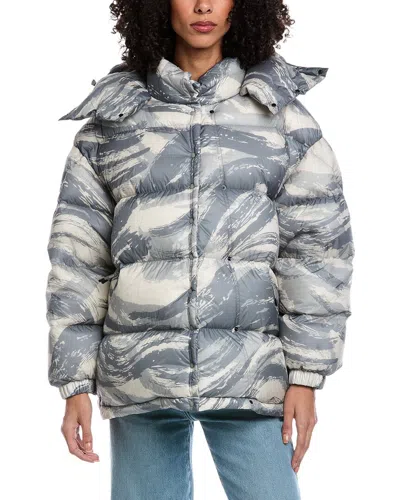 Moncler 4 Hyke Galenstockis Print Jacket In Gold