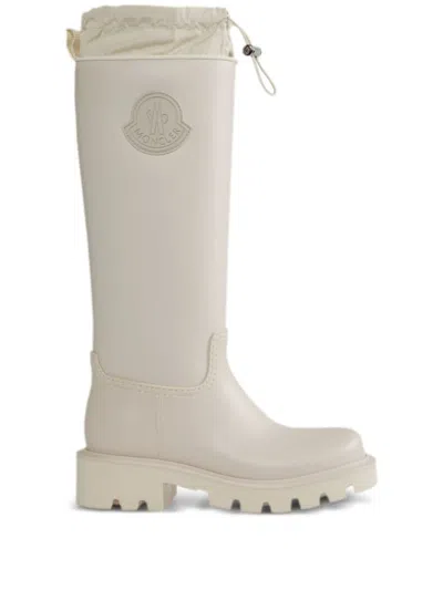 Moncler Kickstream Waterproof Rain Boot In White