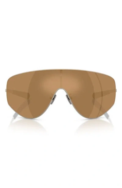 Moncler 45mm Small Pilot Sunglasses In Brown