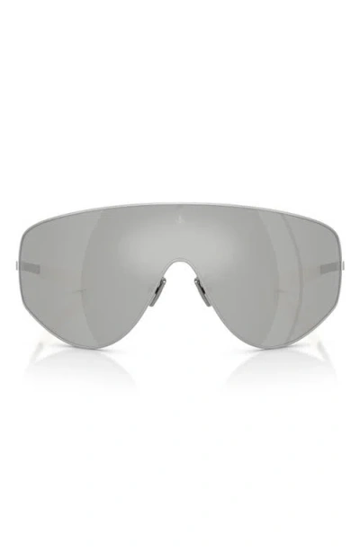 Moncler 45mm Small Pilot Sunglasses In Gray