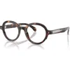 Moncler 47mm Round Optical Glasses In Brown
