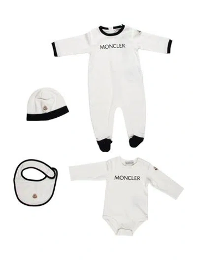 Pre-owned Moncler 4-piece Baby Set In White