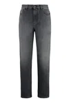 Moncler Women's 5-pocket Straight-leg Jeans In Grey