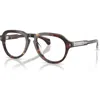 Moncler 50mm Pilot Optical Glasses In Purple
