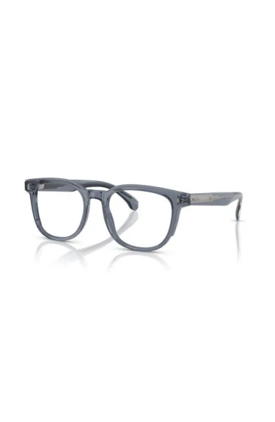 Moncler 50mm Square Optical Glasses In Blue