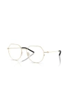 Moncler 52mm Irregular Optical Glasses In Silver