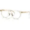 Moncler 50mm Phantos Optical Glasses In Gold