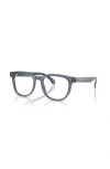 Moncler 50mm Square Optical Glasses In Blue