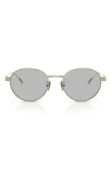 Moncler Subtila Round Frame Sunglasses In Gray