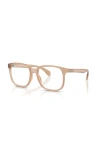 Moncler 53mm Square Optical Glasses In Brown