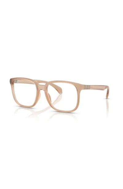 Moncler 53mm Square Optical Glasses In Brown