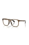 Moncler 53mm Square Optical Glasses In Brown