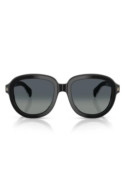 Moncler 54mm Aviator Sunglasses In Black