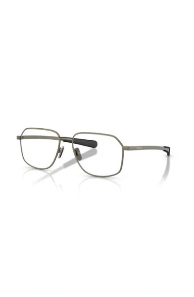 Moncler 54mm Rectangle Optical Glasses In Pink