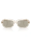 Moncler Rectangular Frame Tinted Lenses Sunglasses In Gray