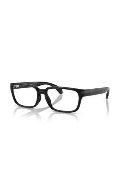 Moncler 57mm Rectangle Optical Glasses In Black