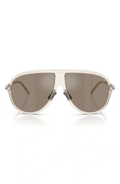 Moncler 61mm Pilot Sunglasses In Brown