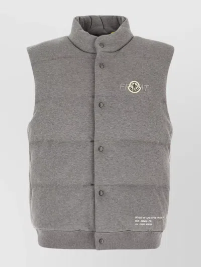 Moncler 7 Frgmt Sleeveless Down Jacket In Gray