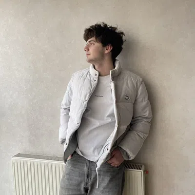 Pre-owned Moncler 70's Vintage Trashed  Grenoble Puffer Vest/jacket In White