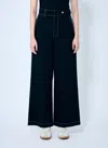 Moncler 8  Palm Angels Women Wide-leg Pants In Blue