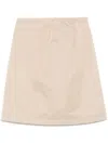 Moncler A-line Midi Skirt In Neutrals