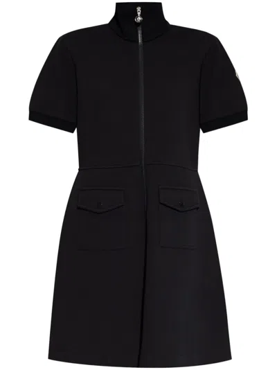 MONCLER A-LINE PIQUÉ DRESS