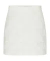 Moncler Quilted Mini Skirt With Mini Length In White
