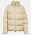 Moncler Abbadia Down Jacket In Beige