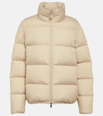 Moncler Abbadia Down Jacket In Beige