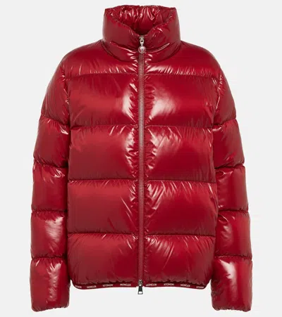 Moncler Abbadia Down Jacket In Red