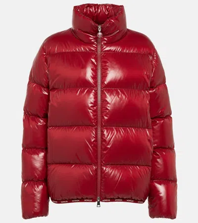 Moncler Abbadia Puffer Jacket In Red