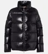 Moncler Abbadia Short Down Jacket High Collar In Black