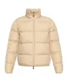 Moncler Pastel Pink Mauzun Polyester Down Jacket In Nude