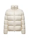 Moncler Abbadia Short Down Jacket In Neutral