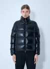 Moncler Abbadia Short Down Jacket In Blue