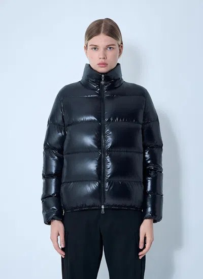 Moncler Abbadia Short Down Jacket In Blue