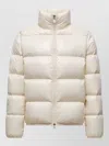 Moncler Abbadia Short Down Jacket High Collar In White