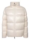 Moncler White Abbadia Short Down Jacket In White