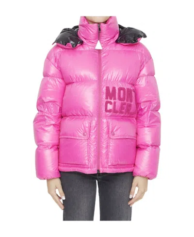 Moncler Abbaye Hooded Jacket In Red