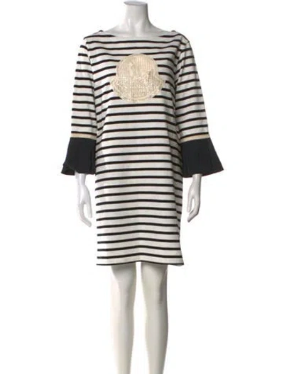 Pre-owned Moncler Abito Mini Dress W/ Tags In Neutral