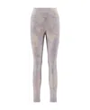 Moncler Abstract Pattern Leggings In Gray