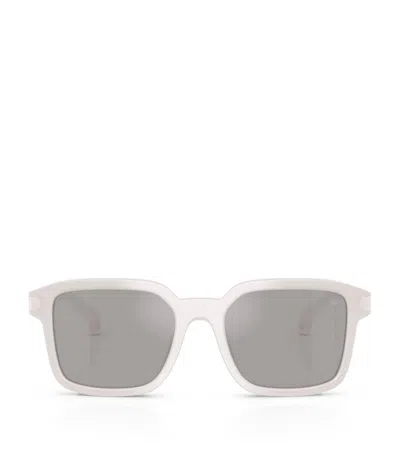 Moncler Acetate Quaderna Me6006 Sunglasses In Gray