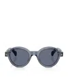 Moncler Acetate Rondosa Me6003 Sunglasses In Blue