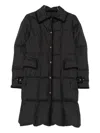 Moncler Achard Quilted Shell Down Coat In Black