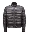 Moncler Men's Acorus Nylon Puffer Moto Jacket In Black