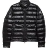 Moncler Men's Acorus Nylon Puffer Moto Jacket In Black/black