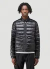 Moncler Men's Acorus Nylon Puffer Moto Jacket In Black