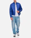 Moncler Acorus Zip-up Down Jacket In Blue