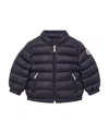 Moncler Acorus Logo Affixed Down Jacket In Blue