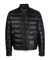 Moncler Men's Acorus Nylon Puffer Moto Jacket In Black